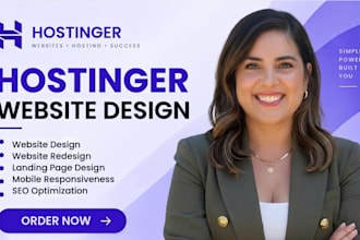 build hostinger website, wordpress website,  hostinger redesign
