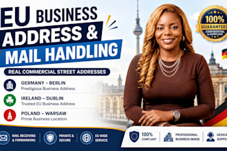 provide a professional eu virtual business address and mail handling