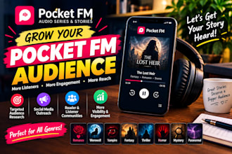 help grow your pocket fm audience and increase story visibility