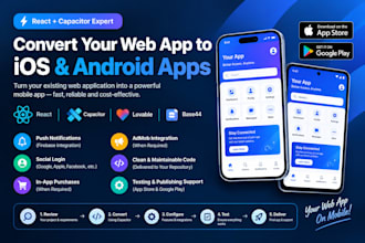 convert lovable web app to ios or android and submit to app store