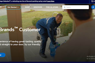 create water delivery website, shopify water store, water subscription website