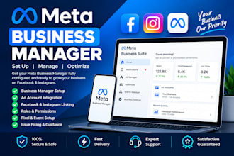 set up your meta business manager for facebook and instagram