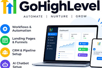 be your ghl expert, landing page, aichatbot, sales funnel, automation, migration