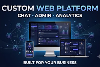 build a custom social networking website with chat and admin panel