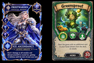 card game design, board game, trading card template, tcg frame design, card box