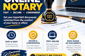 do online notary service and stamp all necessary documents in 4 hours