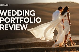 review your wedding photography portfolio with actionable feedback