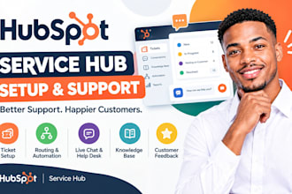set up hubspot CRM, help desk, tickets, pipelines and automation