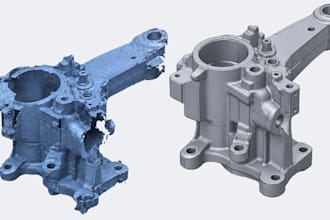 do 3d reverse engineering scan to cad solidworks stl to step
