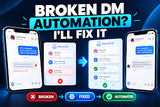 fix your manychat instagram and facebook dm automation