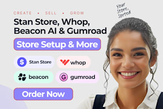 do stan store, stan store marketing, whop, beacon ai, gumroad