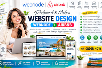 webnode airbnb industrial upholstery office residential deep cleaning website