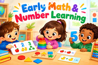 illustrate preschool math counting and number learning books for kids