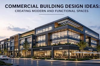design 3d architecture exterior rendering home house commercial building model