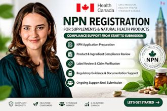 register your health canada npn for supplements and natural health products