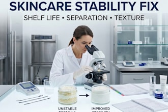 fix your unstable skincare formulation and improve its shelf life