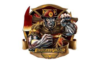 design high quality firefighter logo with unlimited revision