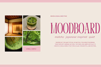 create a visual moodboard and creative direction for your brand