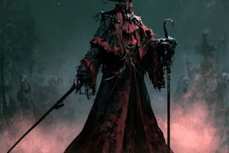 draw horror, creepy or dark fantasy illustration