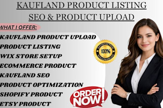 upload kaufland products with SEO listing ecommerce setup wix etsy shopify