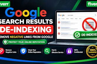 deindex defamatory google results, negative links, news articles and mugshots