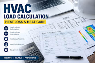 do hvac load calculation, heat loss and heat gain analysis