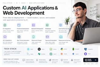 build custom API integrations, user authentication etc