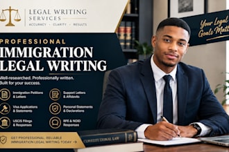 draft immigration legal writing lawsuits uscis visa application support letter