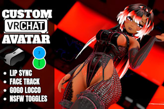 design vrchat avatar, vrc avatar vr character nsfw furry avatar 3d vtuber avatar