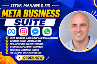fix meta business suite, business manager, ad account and meta pixel issues