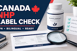 pre check your canadian nhp supplement label and product facts table