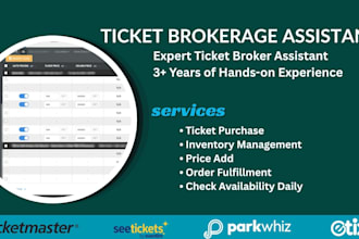manage and update your ticket inventory and listing