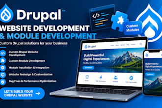 do drupal website development and module development