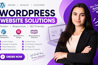 do wordpress website, redesign wordpress business website