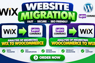 migrate wix to woocommerce and woocommerce to wix woocommerce website migration