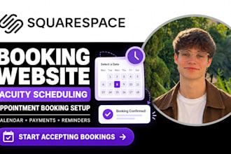 set up squarespace booking acuity scheduling appointment booking website