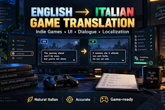 translate your indie game from english to italian