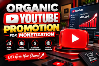 do organic youtube promotion for monetization