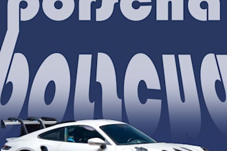 design a professional car poster and automotive flyer