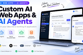 build a custom ai web app or ai agent