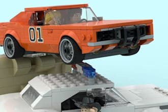 create custom 3d lego model lego set toys manual instructions 3d lego car ship