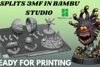 add color split slice 3d model for multicolor stl 3mf bambulab convert 2d to 3d