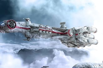 design hard surface 3d spaceship models, sci fi spacecraft and starships