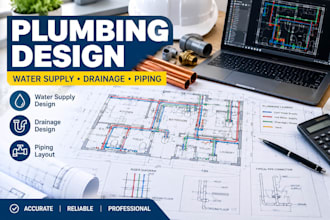 design plumbing water supply, drainage and piping systems