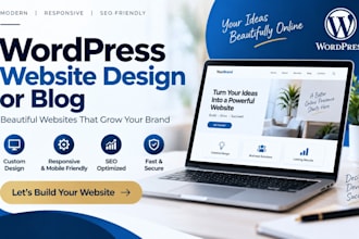 build responsive wordpress website design or blog