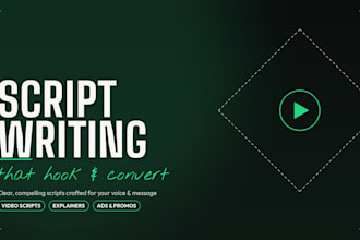 be your youtube scriptwriter for engaging, high retention videos