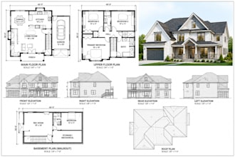create 2d floor plan, city permit drawing, architectural plan, garage conversion