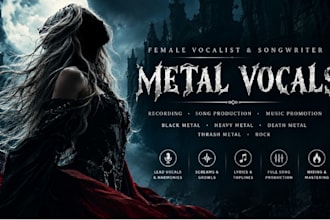 be your black metal singer, heavy, death, thrash metal song, rock metal singer