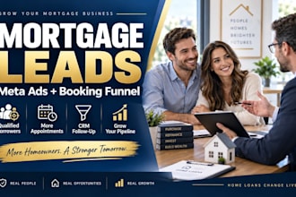 find mortgage leads meta, google ads landing page mortgage broker sales funnel