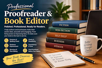 proofreader and book editor